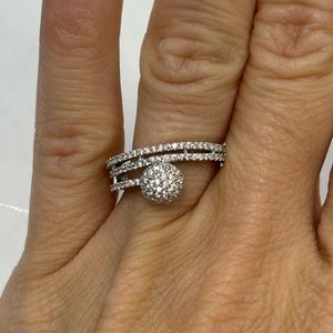 Suzy Levian Yellow Sterling Silver Blue CZ, Red CZ, White CZ Ring NWT